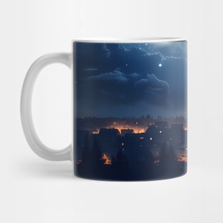 Night Sky Landscape with Stars Mug